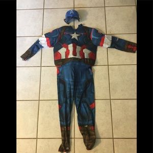Kids Youth Large Captain America costume superhero